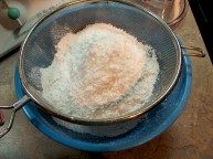 Almond Flour: Sifting out the larger bits