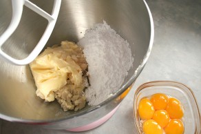 Baumkuchen Add Marzipan Confectioner Sugar Butter