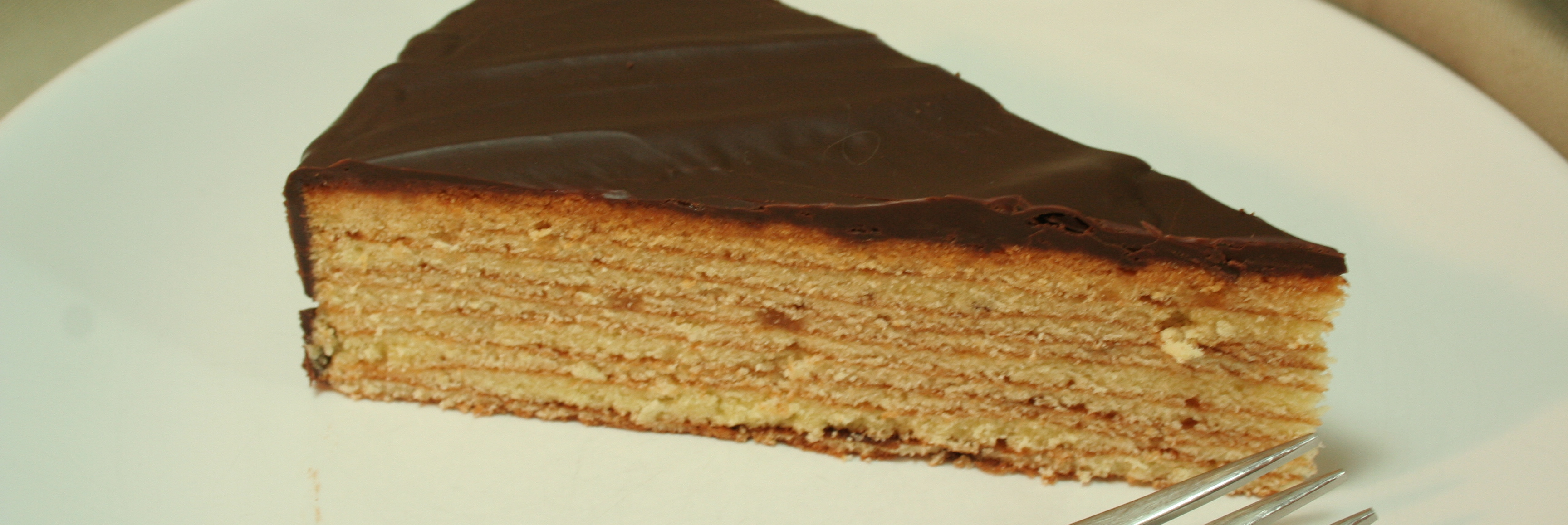 Baumkuchen: Multi-layered Tree Cake with chocolate couverture